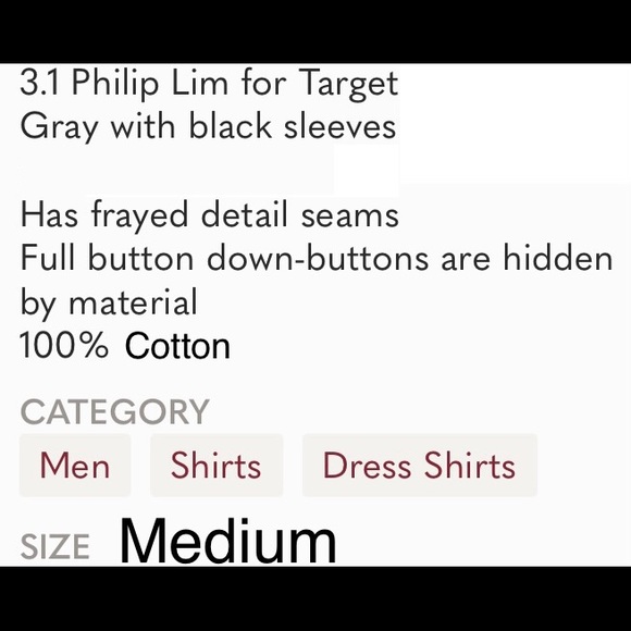 Philip Lin 3-1 Men’s size Medium - Picture 7 of 7